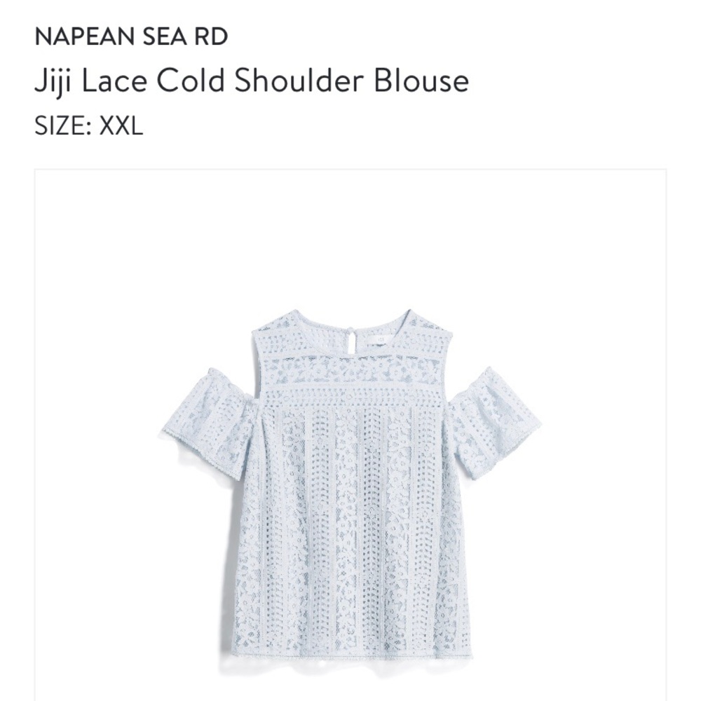 Stitch Fix Lace Cold Shoulder Blouse